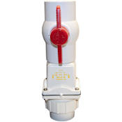 Zoeller 1-1/2" Tri-Check PVC Check Valve with Ball Valve and Threaded Unions N/A