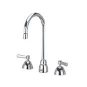 Zurn Double Handle Widespread Bathroom Faucet with Metal Lever Handles from the Aquaspec Series Chrome