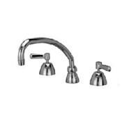 Zurn Double Handle Widespread Bathroom Faucet with Metal Lever Handles from the Aquaspec Series Chrome