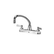 Zurn Aqua Spec Double Handle Kitchen Faucet with Metal Lever Handles Chrome