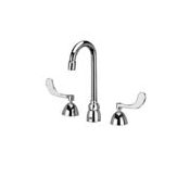 Zurn Widespread Lead Free Double Handle Faucet with 4" Metal Wrist Blades, Inter-Connecting Copper Supply Tubes and Cold Water Only from the AquaSpec Collection Polished Chrome