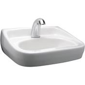 Zurn 21-1/2" Rectangular Vitreous China Wall Mounted Bathroom Sink with Overflow and 1 Faucet Holes at 0" Centers N/A