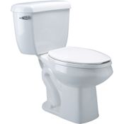 Zurn EcoVantage 1.1 GPF Two Piece Elongated Toilet with Left Hand Lever - Less Seat White