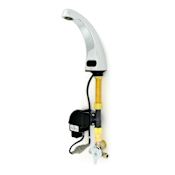Zurn AquaSense 0.5 GPM Single Hole Commercial Touchless Bathroom Faucet with IR Sensing Stream Regulator and Mixing Valve Chrome Plated