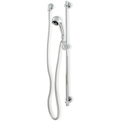 Zurn Temp-Gard Hand/Wall Shower with Supply Elbow, Flange, 60" Hose, and 30" Slide Bar Chrome