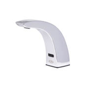 Zurn AquaSense 0.5 GPM Single Hole Hardwired Bathroom Faucet with Gear-Driven Ceramic Cartridge Chrome Plated