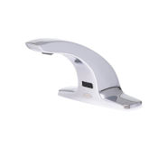 Zurn AquaSense 0.5 GPM Centerset Bathroom Faucet with Thermostatic Mixing Valve Chrome Plated