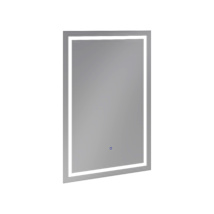 Brushed Silver Chassis and Glass Mirror Door