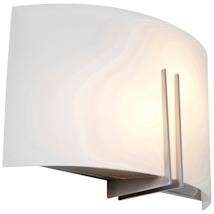 Brushed Steel / White