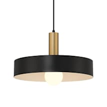 Black / Antique Brushed Brass