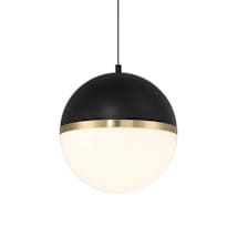 Black / Antique Brushed Brass / White