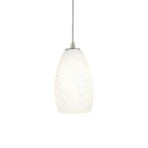 Brushed Steel / White Stone