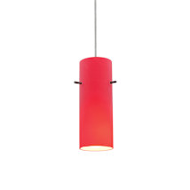 Brushed Steel / Red