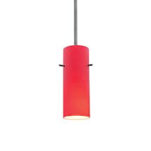 Brushed Steel / Red