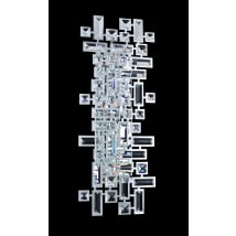 Chrome with Clear Crystals