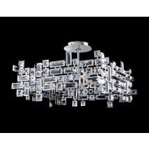 Chrome with Clear Crystals