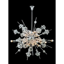 Chrome with Clear Crystals