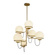 Aged Brass / Opal Glass