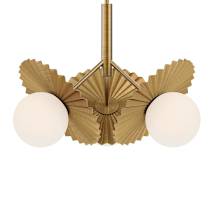 Brushed Gold / Opal Glass