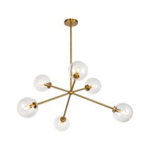 Aged Brass / Clear Glass