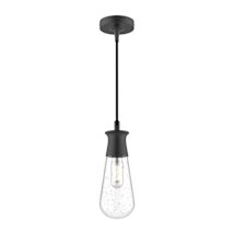 Black / Clear Bubble Glass