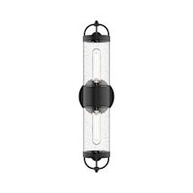 Black / Clear Bubble Glass