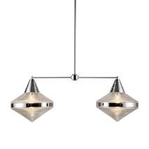 Polished Nickel / Clear Prismatic Glass