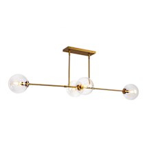 Aged Brass / Clear Glass
