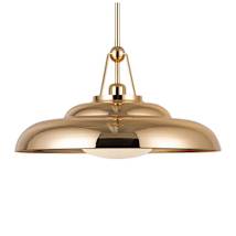 Polished Brass / Glossy Opal Glass