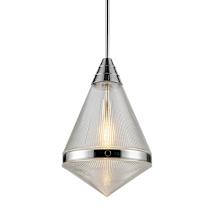 Polished Nickel / Clear Prismatic Glass