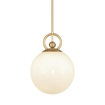 Brushed Gold / Glossy Opal Glass