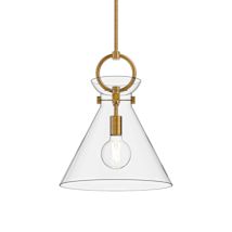 Aged Gold / Clear Glass