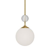 Brushed Gold / Opal Glass