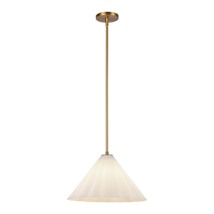 Aged Brass / Opal Glass