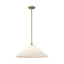 Aged Brass / Opal Glass