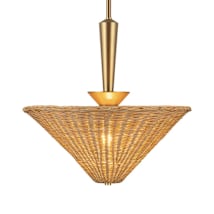 Brushed Gold / Rattan