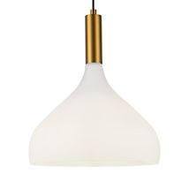 Aged Brass / Opal Glass