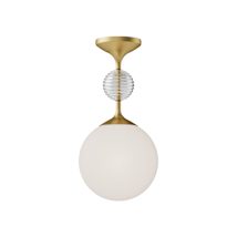 Brushed Gold / Opal Glass