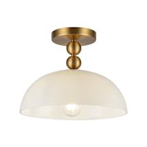 Brushed Gold / Glossy Opal Glass