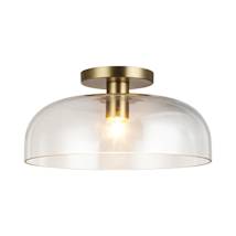 Brushed Gold / Clear Glass