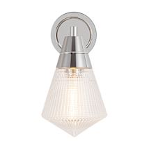 Polished Nickel / Clear Prismatic Glass
