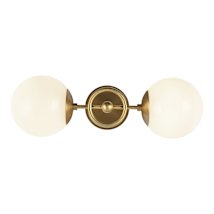Brushed Gold / Glossy Opal Glass
