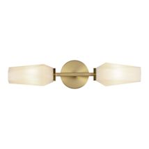 Brushed Gold / Opal Glass