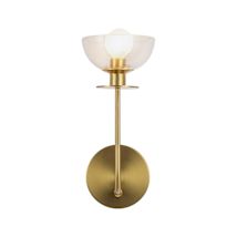 Brushed Gold / Clear Glass