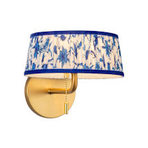 Brushed Gold / Blue Linen