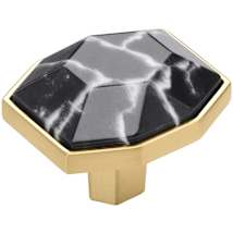 Marble Black / Champagne Bronze