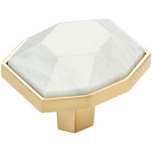 Marble White / Champagne Bronze