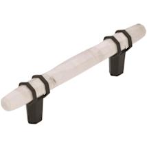 Marble White / Black Bronze