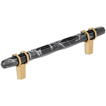 Marble Black / Champagne Bronze
