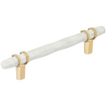 Marble White / Champagne Bronze